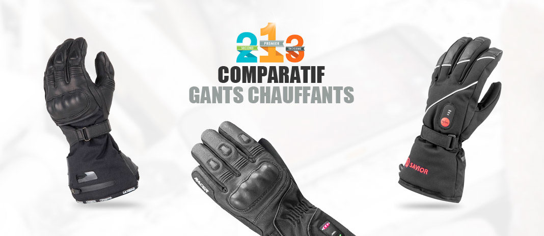 ≡ Gants Chauffants Moto → Comparatif Modèles